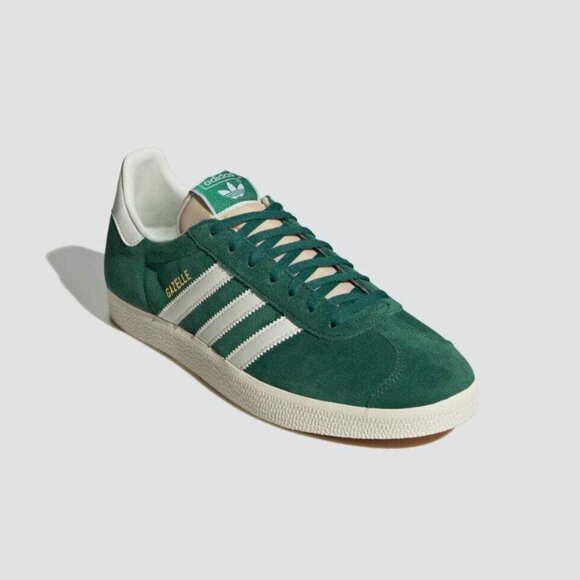 adidas Originals GAZELLE Dark Green Off White Cream White - Picture 4 of 8